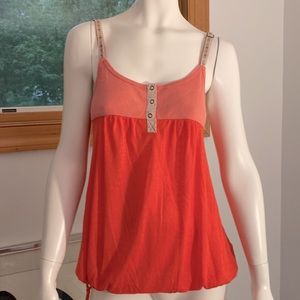 FREE PEOPLE Orange Sleeveless Camisole Top
